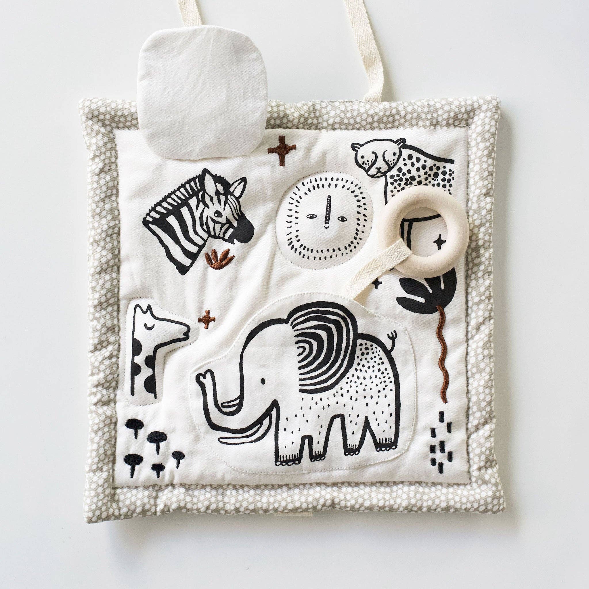 Organic Activity Pad - Safari Animals