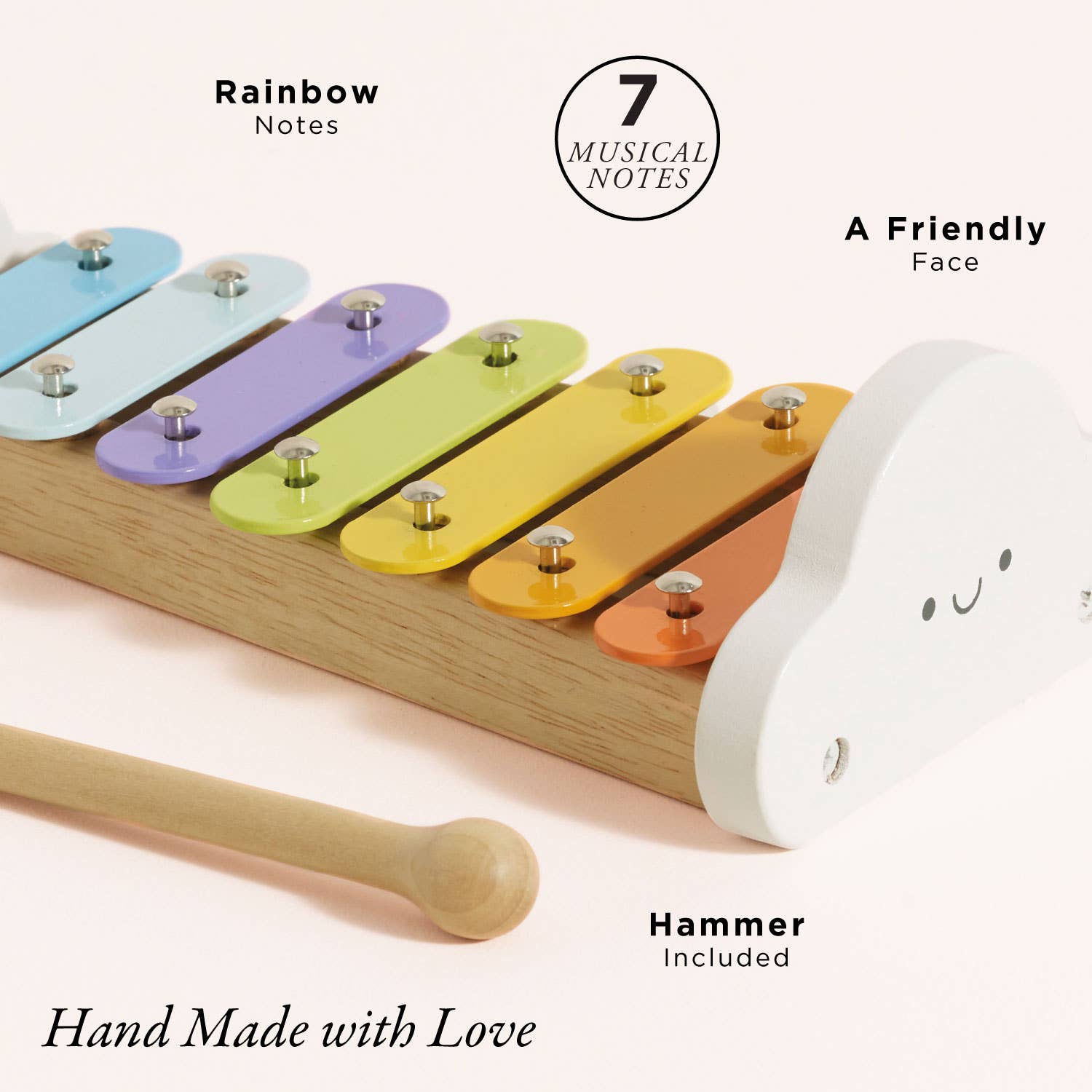 Rainbow Wooden Xylophone