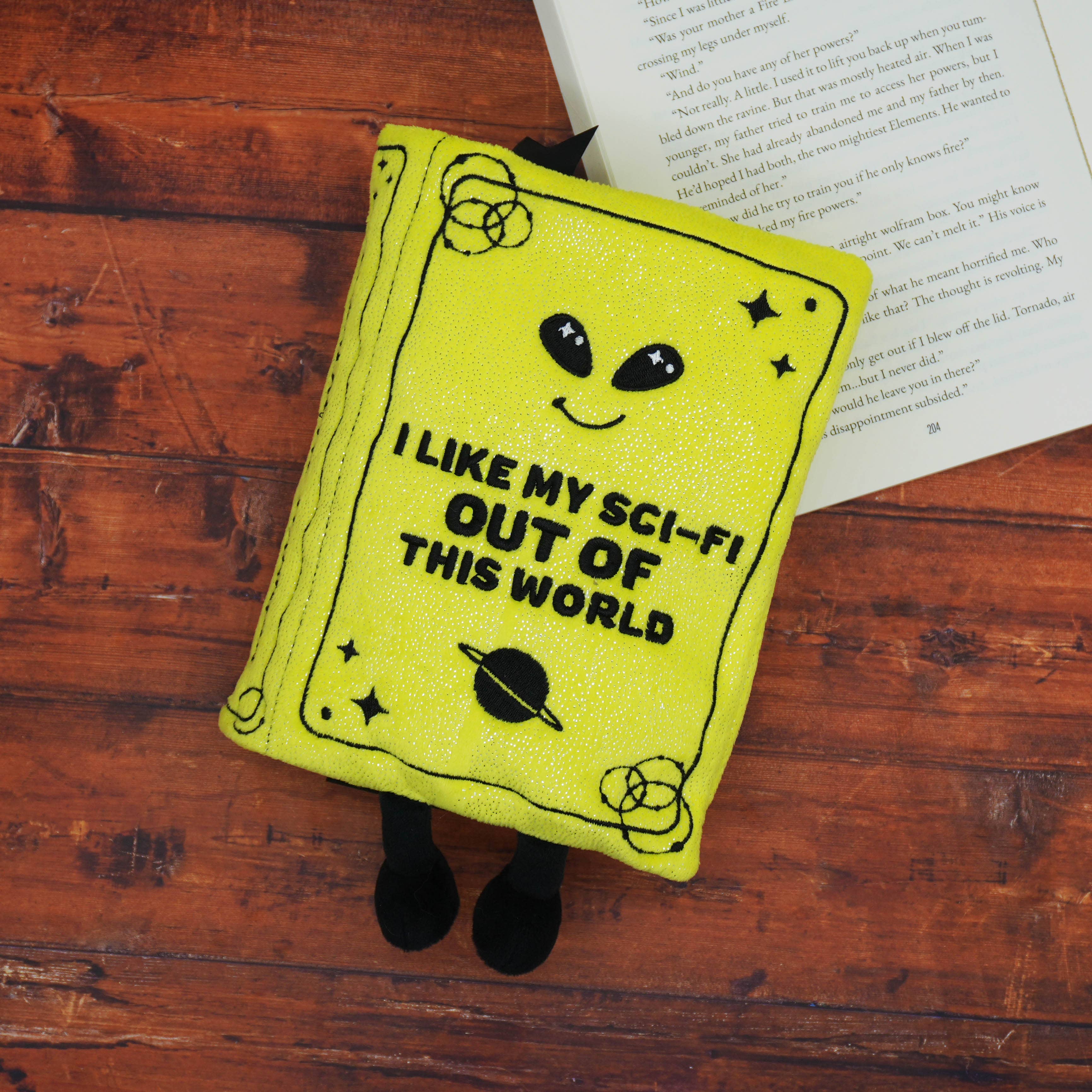 “I Like My Sci-fi Out of This World” Book Plush