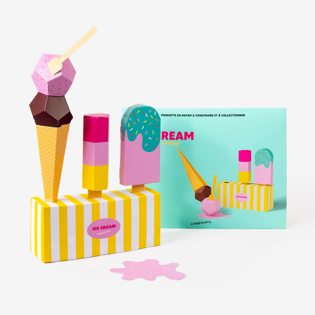 3D PAPERFOOD ICE CREAM by Cinqpoints