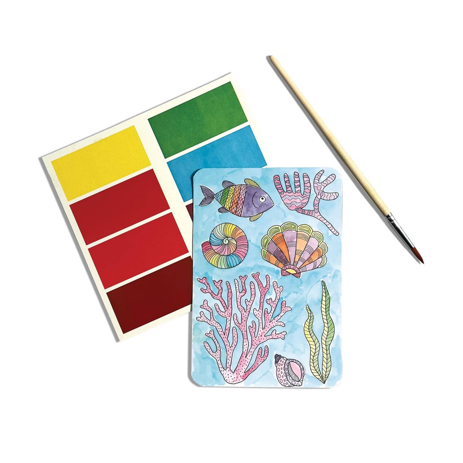 Scenic Hues: D.I.Y. Watercolor Art Kit - Ocean Paradise
