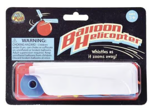 Balloon Helicopter Playset
