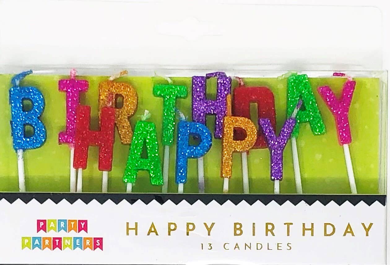 Happy Birthday Candle Set