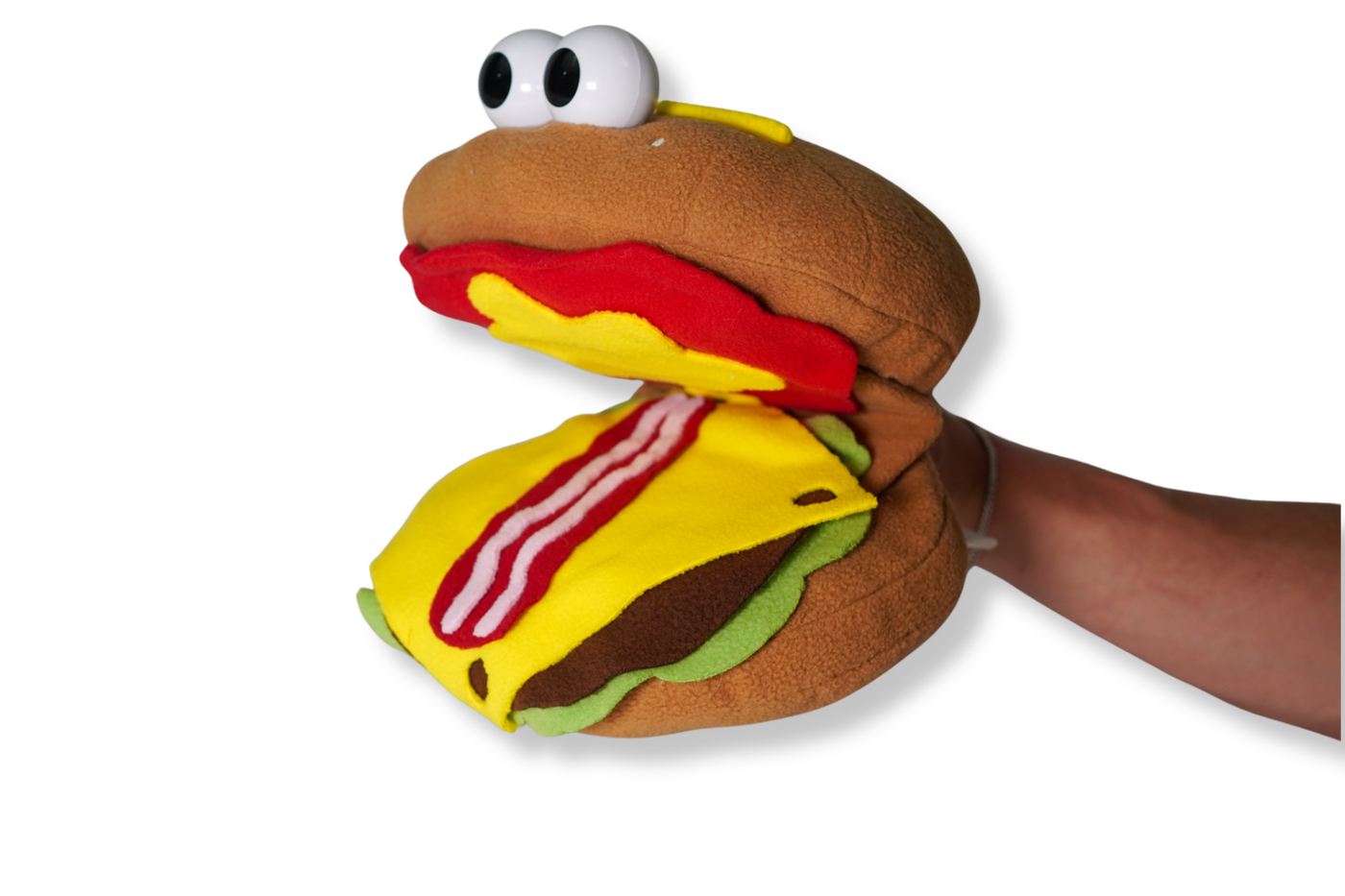 Hamburger Pal Hand Puppet 7" 