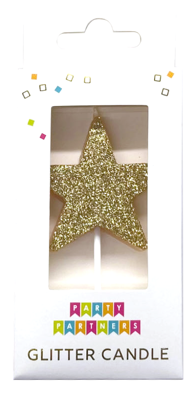 Star Glitter Candle