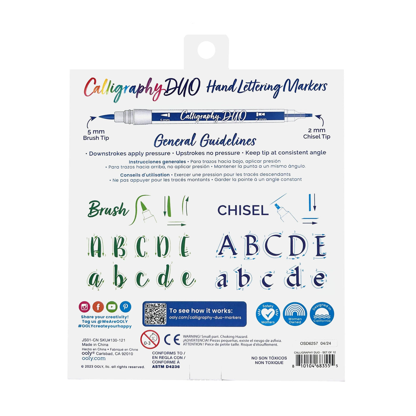 Calligraphy Duo: Double-Ended Markers (Set of 12)