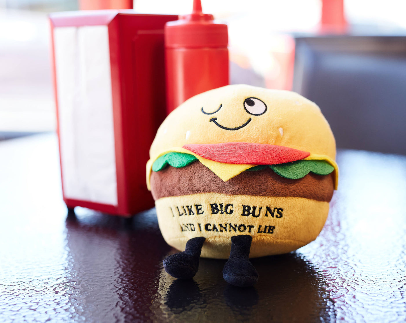 Funny Burger Plush  White Elephant Gift For Friends Toy Cute