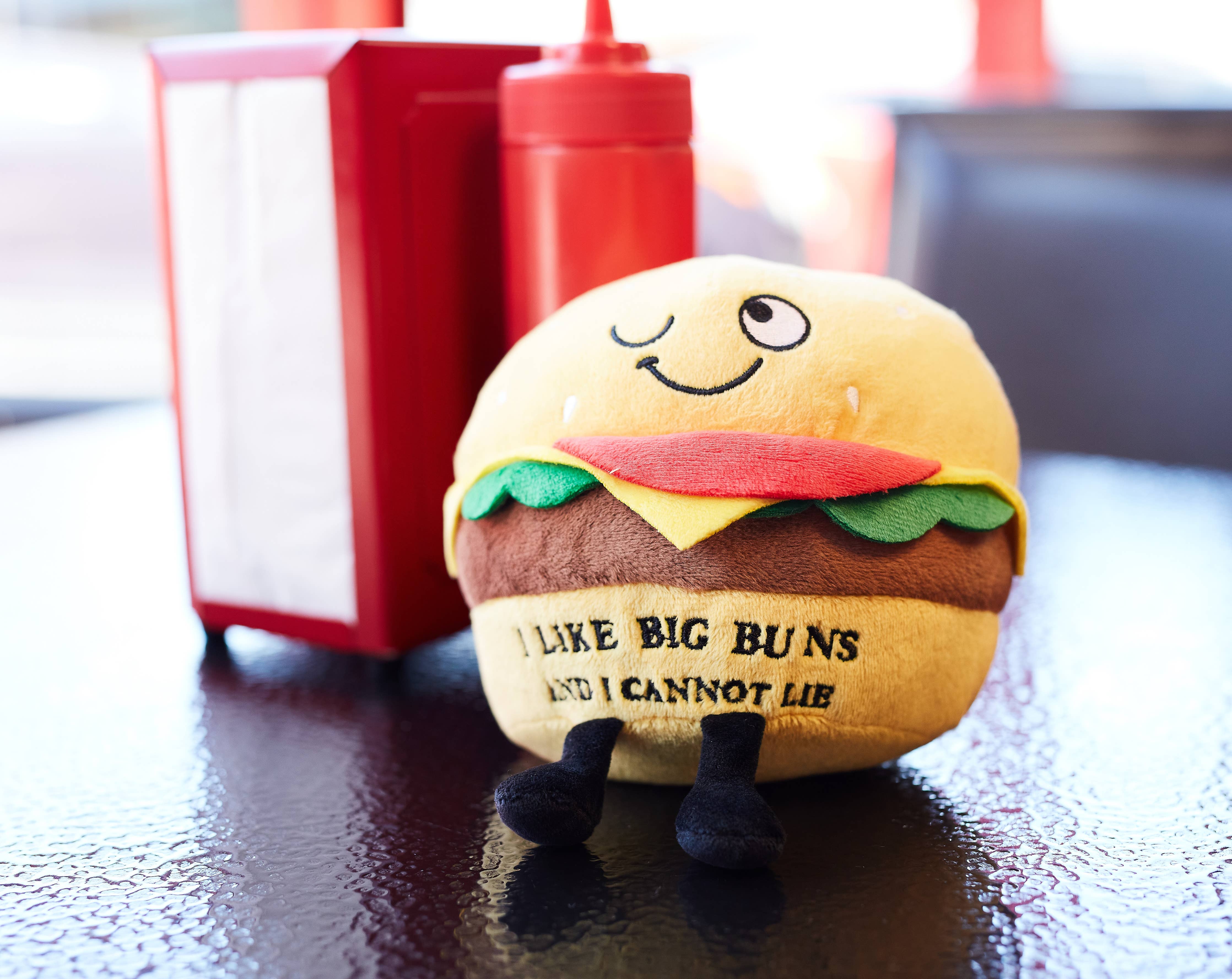 Funny Burger Plush  White Elephant Gift For Friends Toy Cute