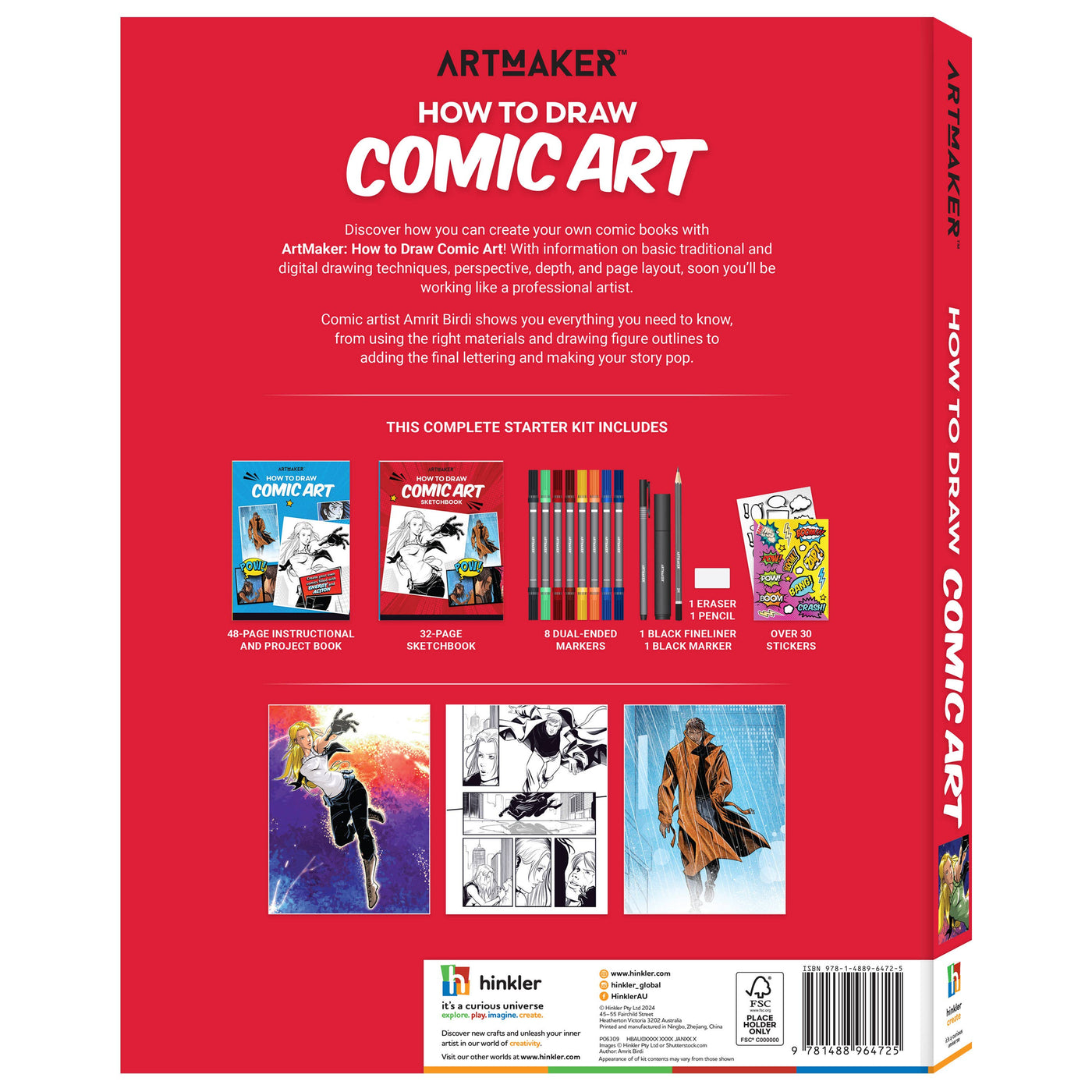 Art Maker How to Draw Comic Art Kit