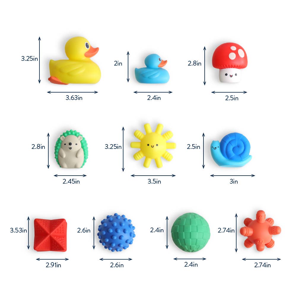 Itzy Splash Bath + Water Toys