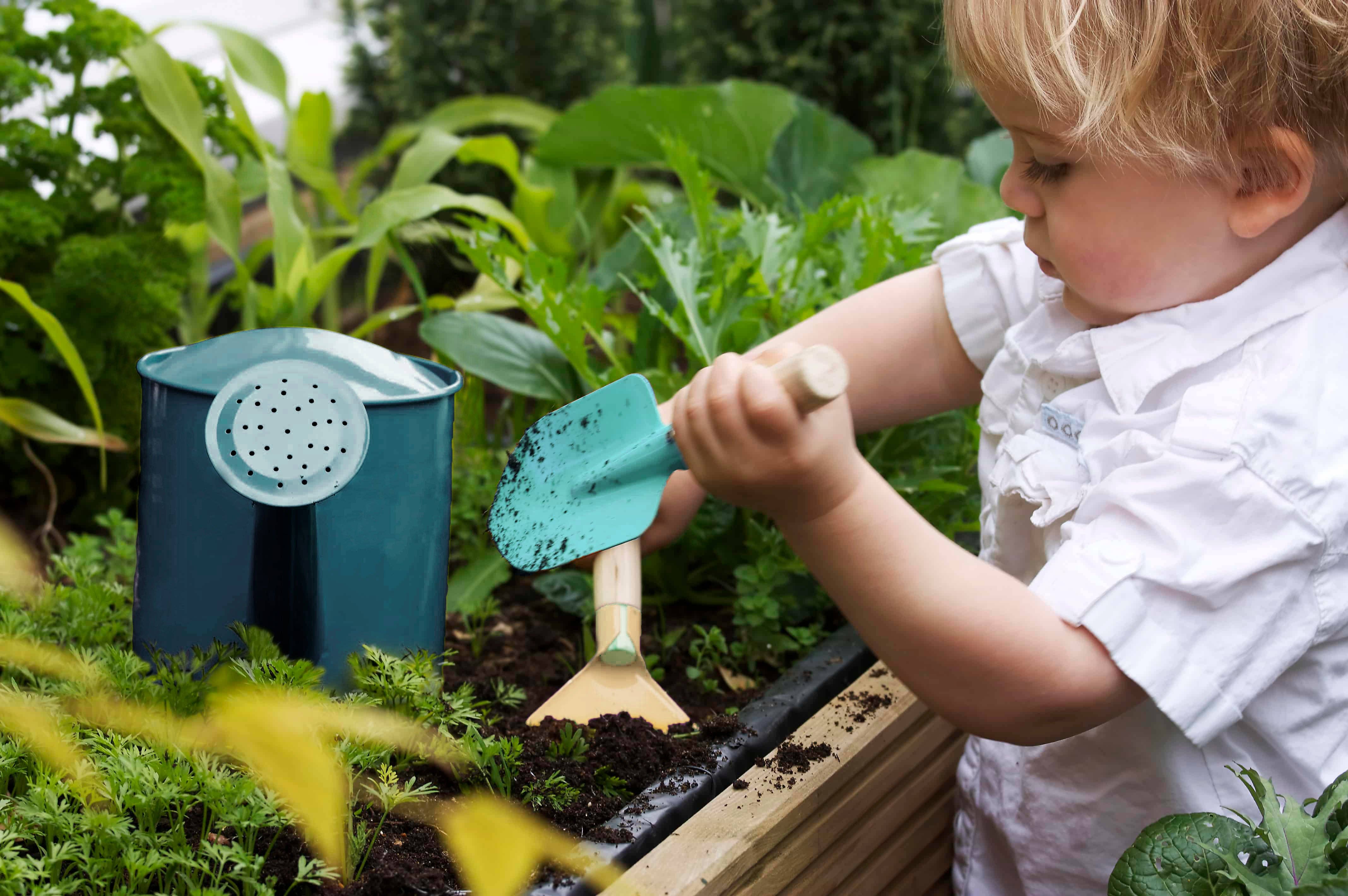 KIDS GARDENING SET, OCEAN BLUE