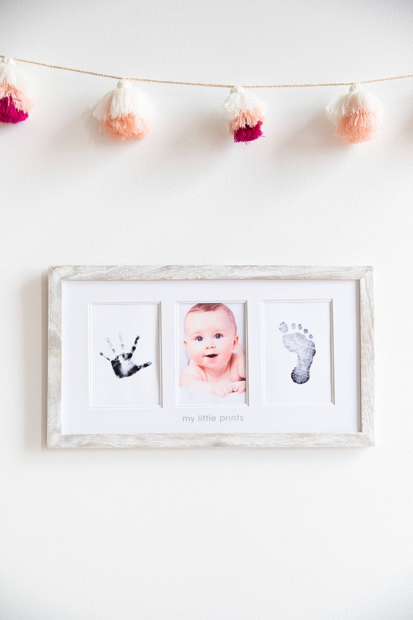 Babyprints Photo Frame and Clean-Touch Ink Pad (Rustic)
