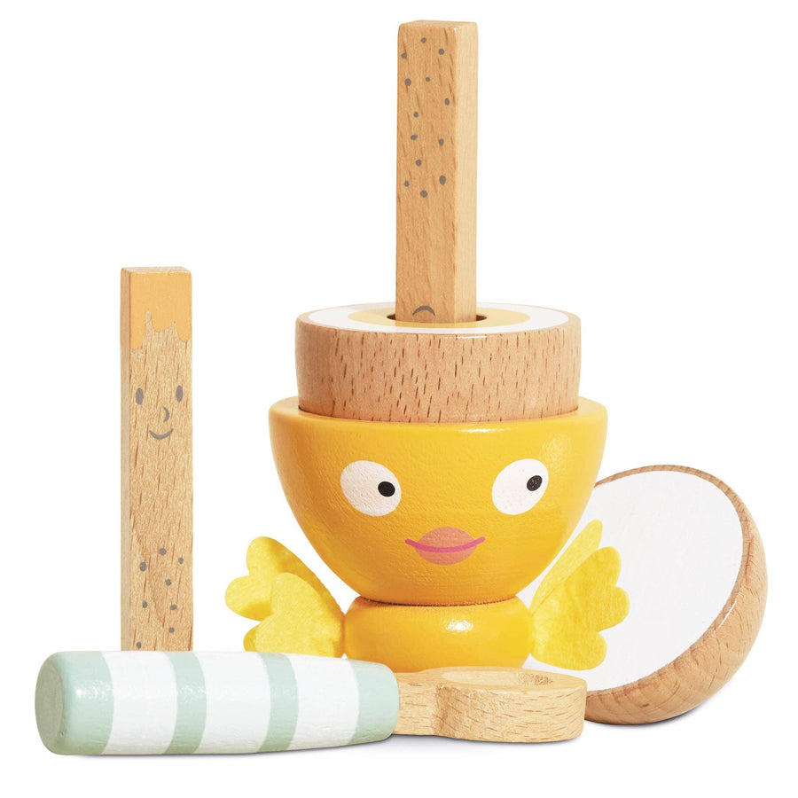 Wooden Egg Cup & Soldiers