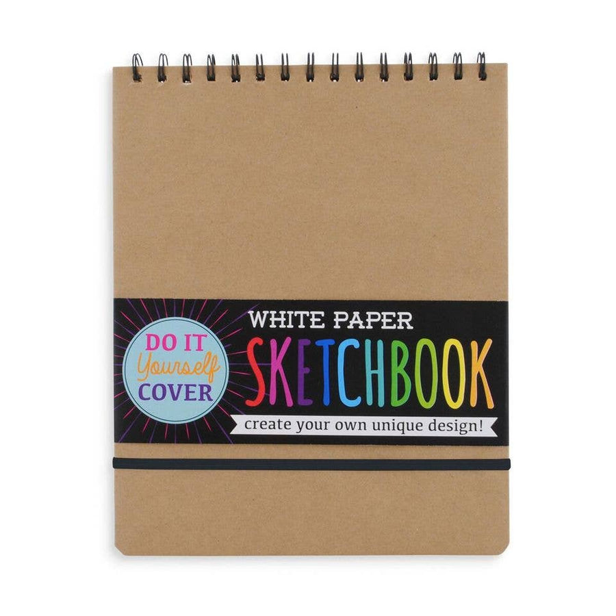 D.I.Y. Cover White Paper Sketchbook (8" x 10.5" 75 Pages)