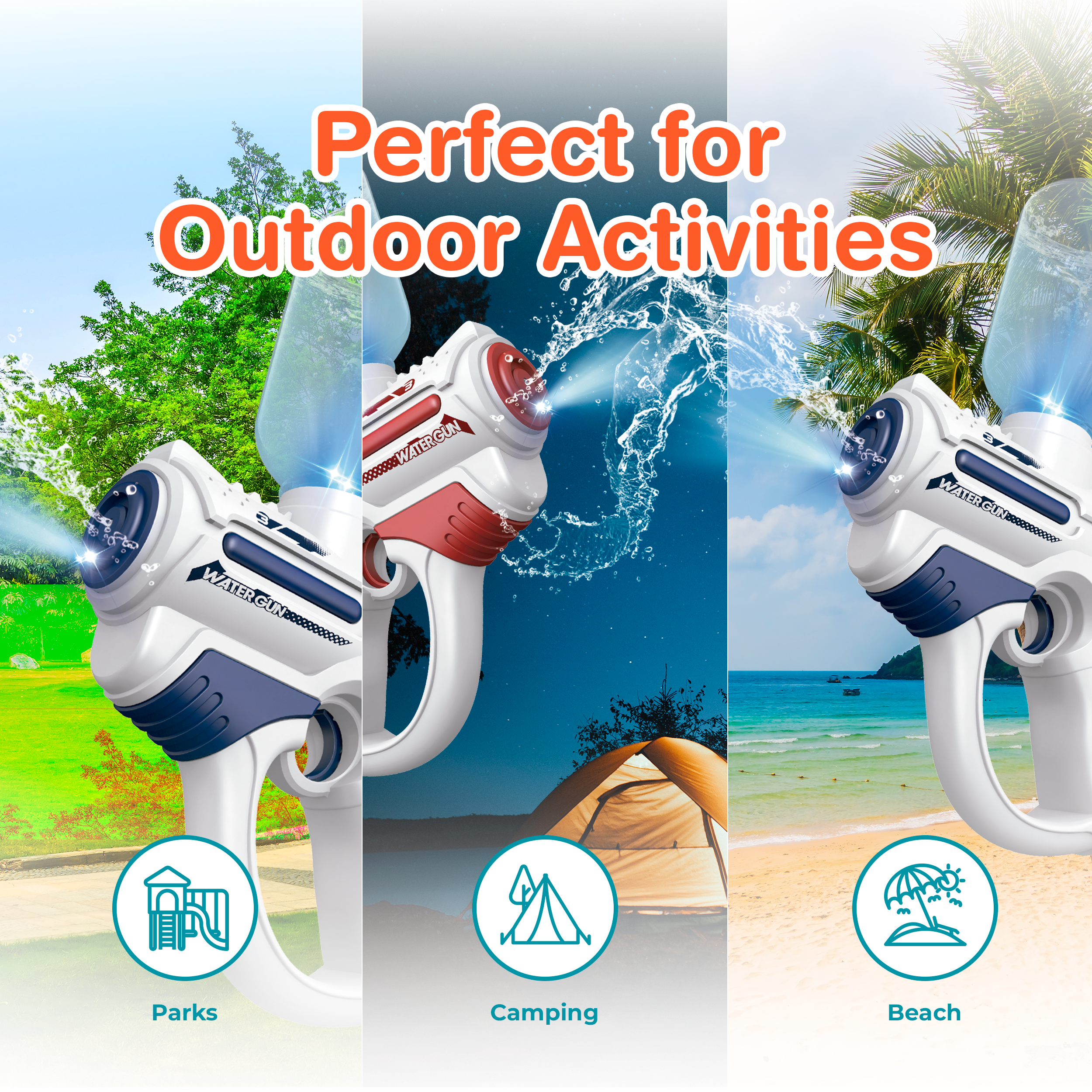 Light-Up Electric Water Blaster Two-Pack