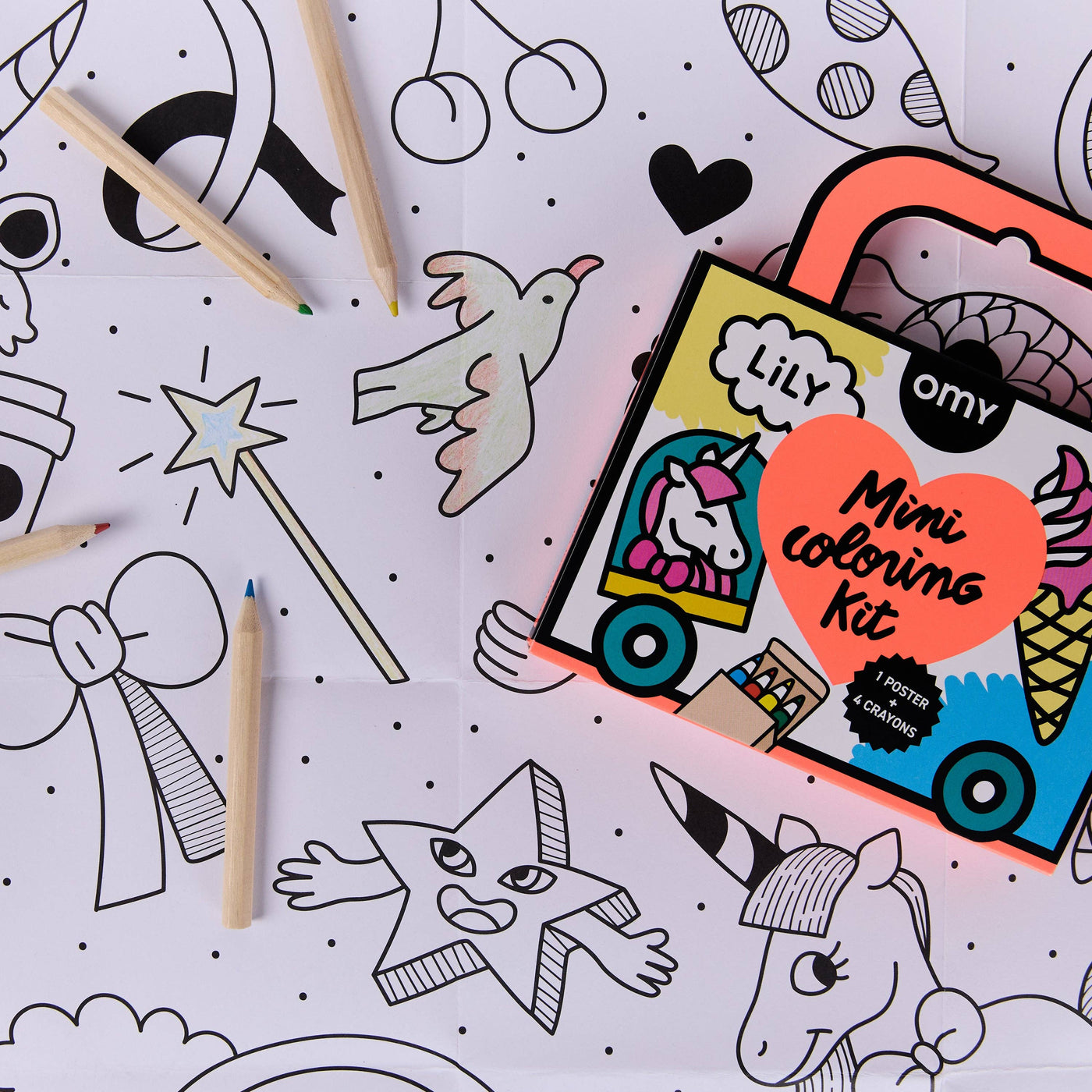 MINI POCKET COLORING - UNICORN