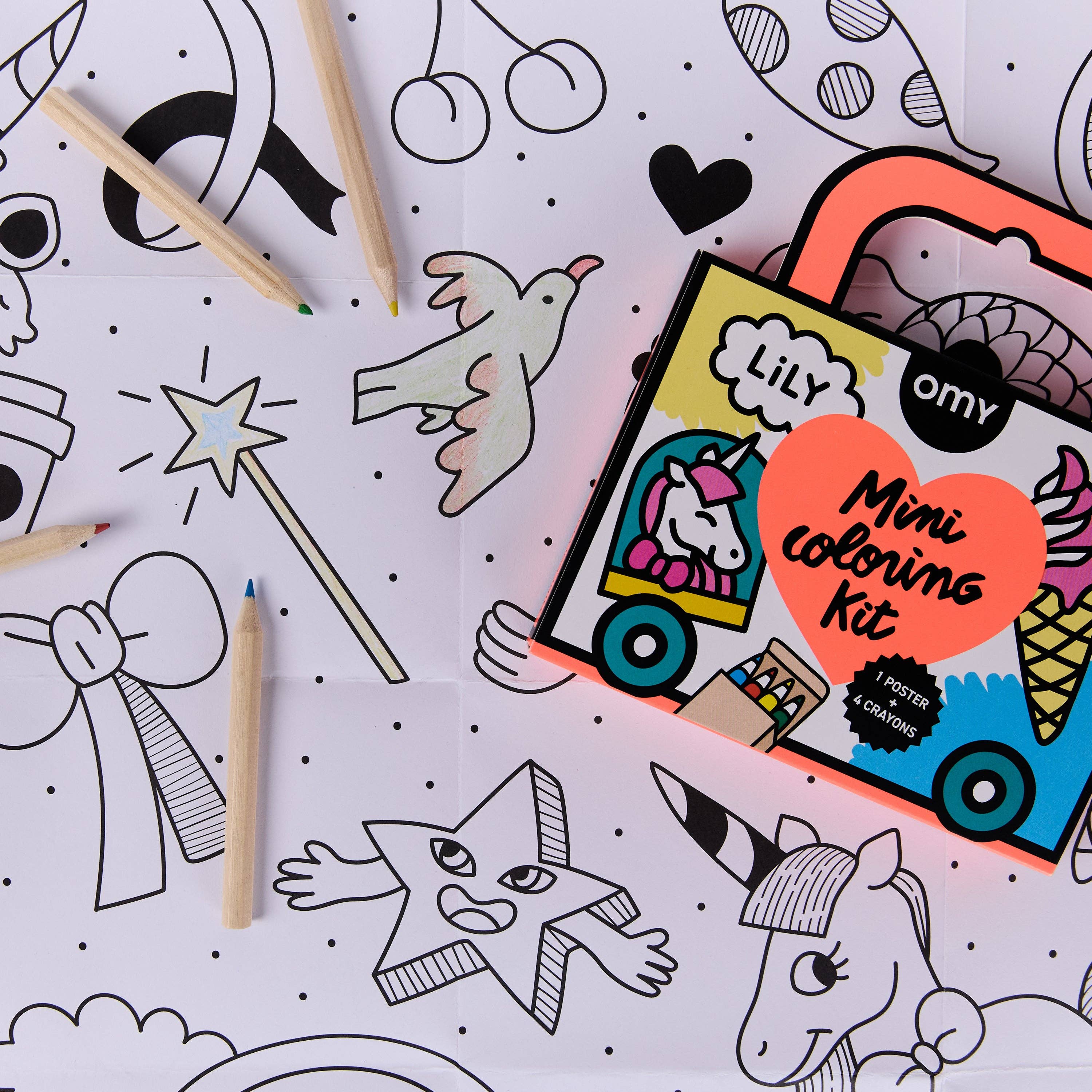 MINI POCKET COLORING - UNICORN