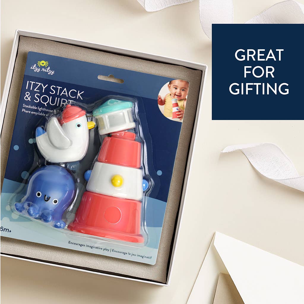 Itzy Stack & Squirt Bath + Water Toy