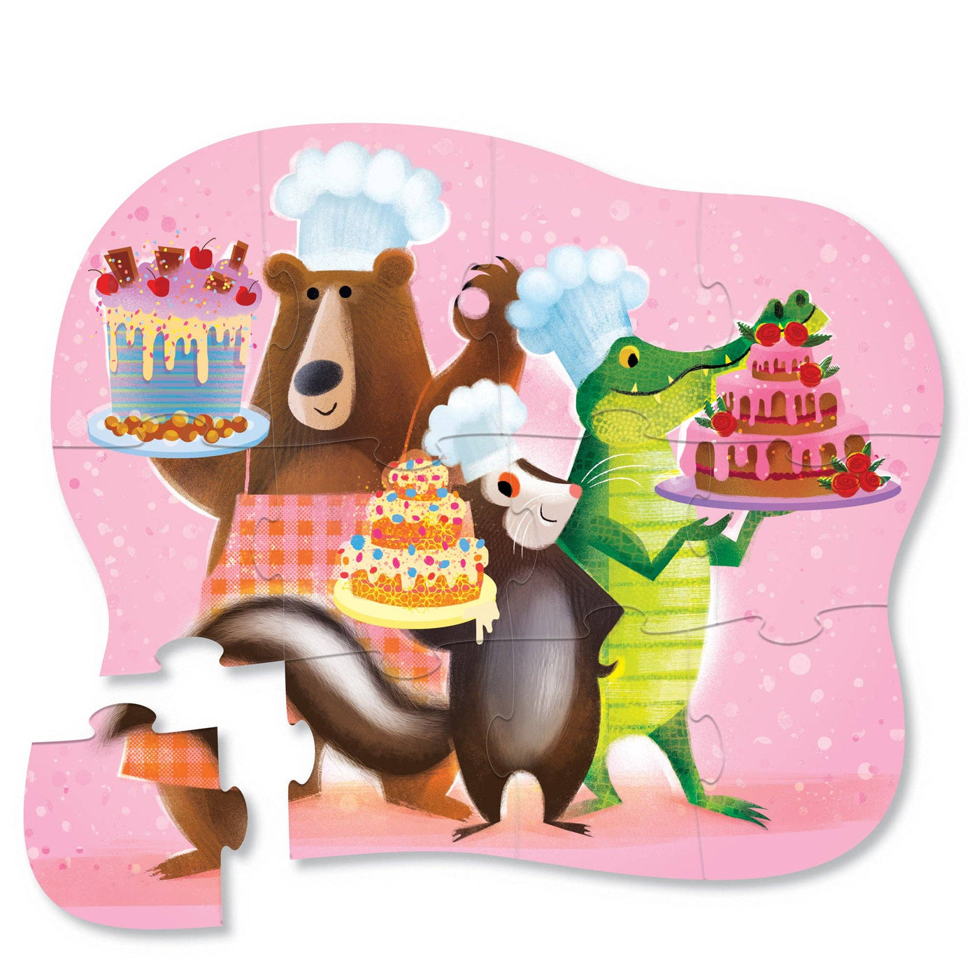 12-Piece Shaped Box Puzzle - Sweet Treats