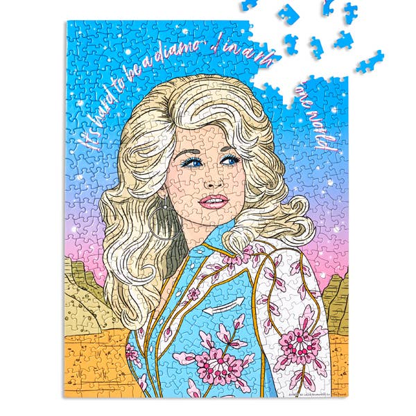 Dolly Cowgirl Diamond Puzzle (500 pc)