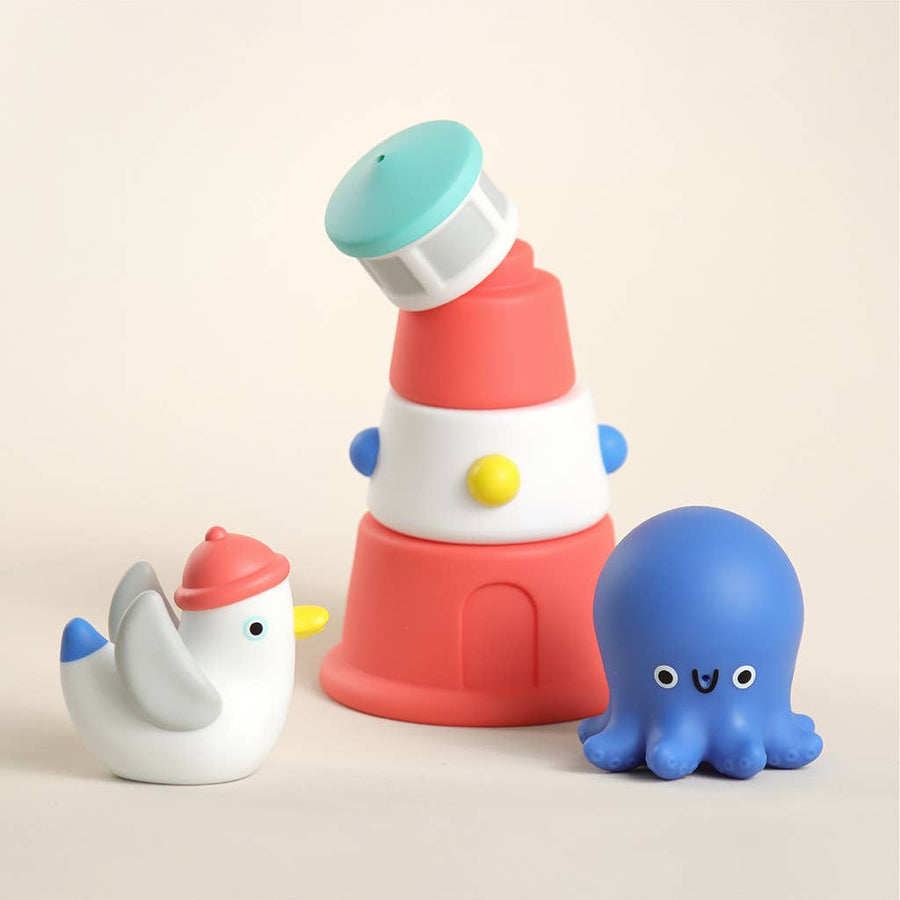 Itzy Stack & Squirt Bath + Water Toy