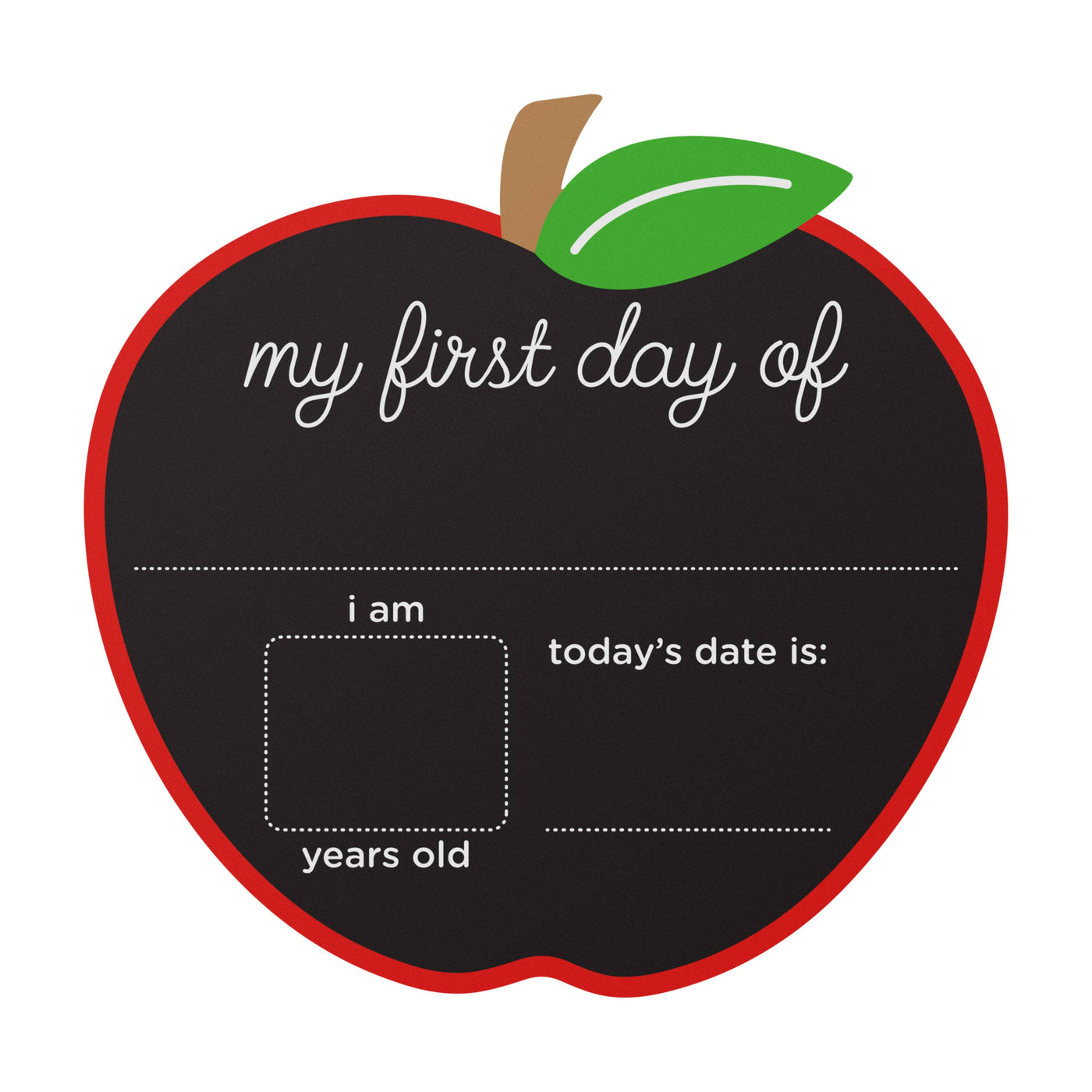 First and Last Day of School Reversible Chalkboard Sign