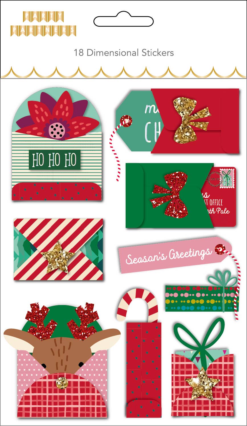 Assorted Christmas Sticker & Label Set