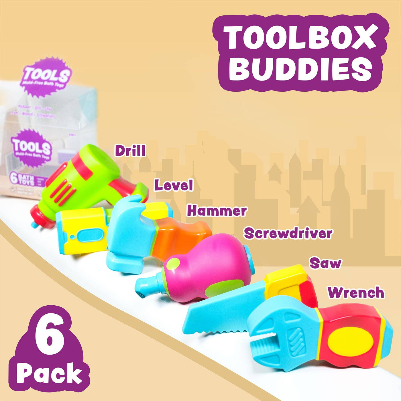 Tools Mold Free Bath Toys