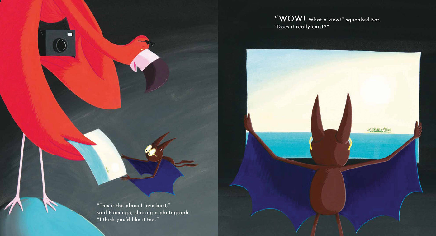 Bat and Flamingo by Daniel Frost