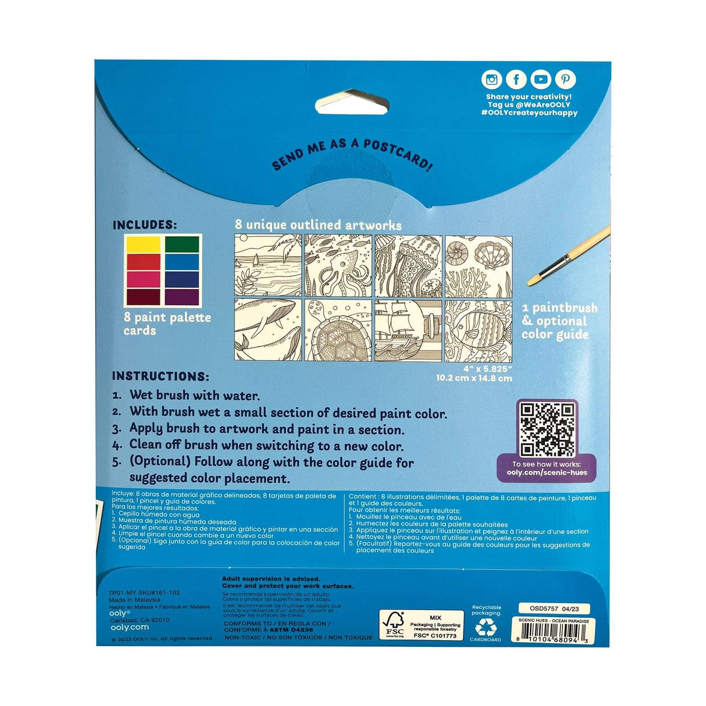 Scenic Hues: D.I.Y. Watercolor Art Kit - Ocean Paradise