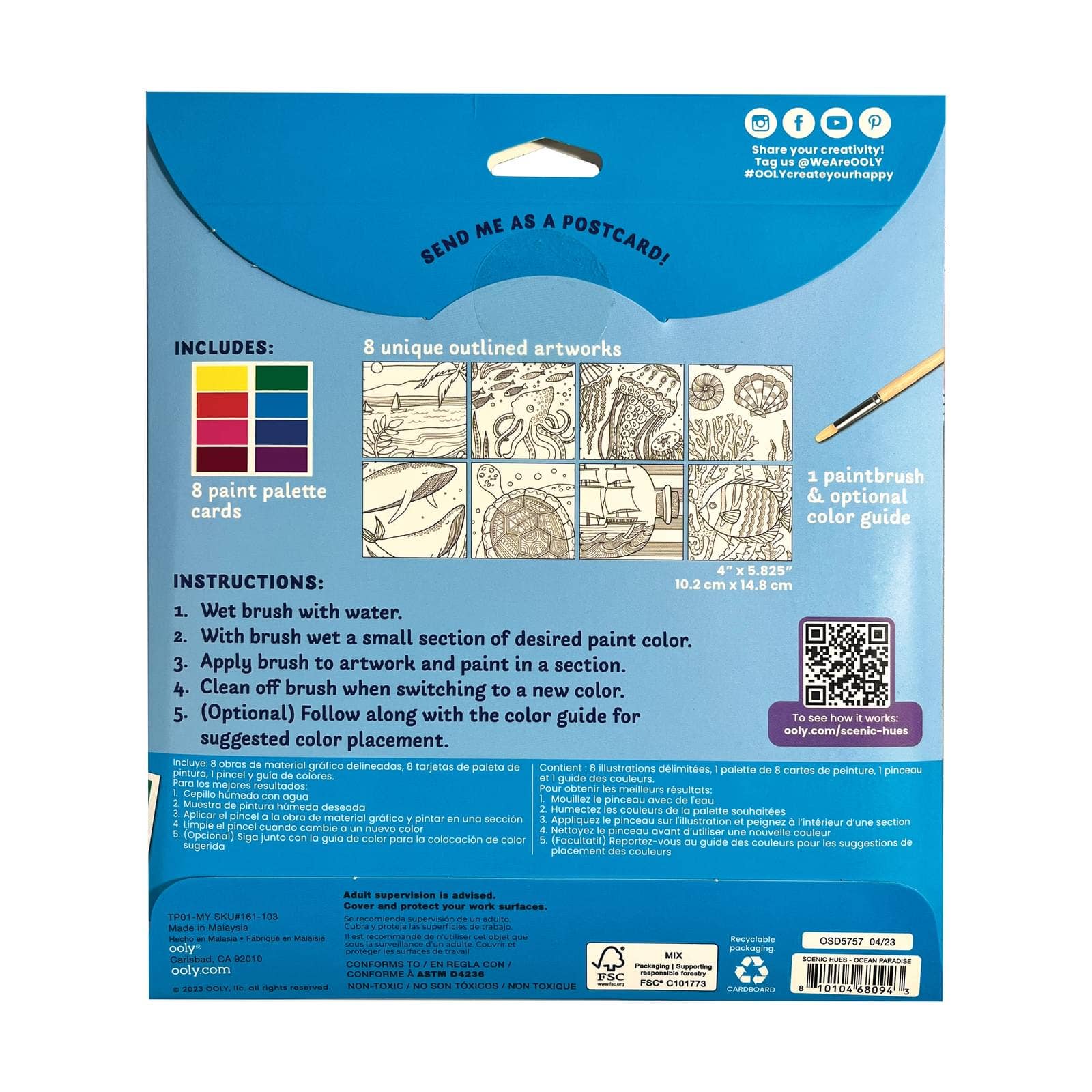 Scenic Hues: D.I.Y. Watercolor Art Kit - Ocean Paradise