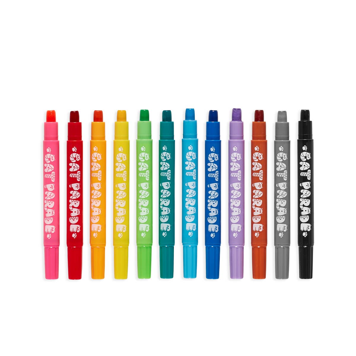 Cat Parade: Twist-Up Watercolor Gel Crayons (Set of 12)