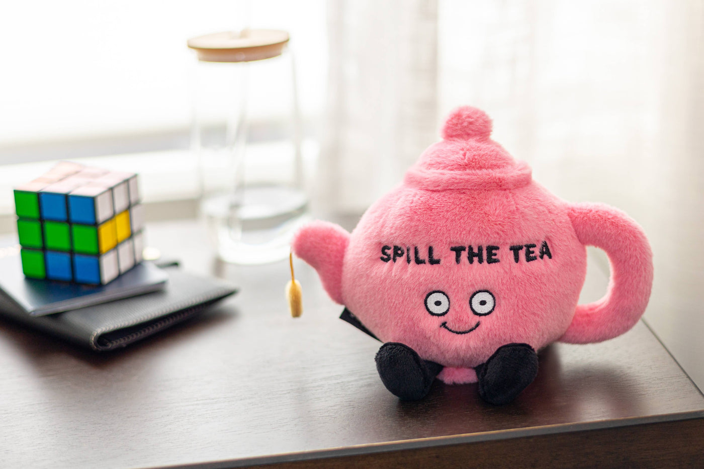 Spill The Tea Plushie Soft Cuddly Teapot