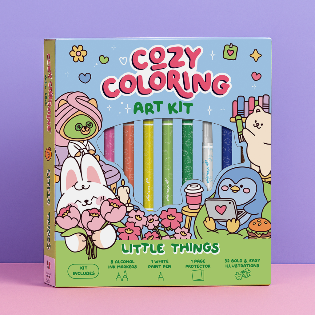 Cozy Coloring Little Things Kit