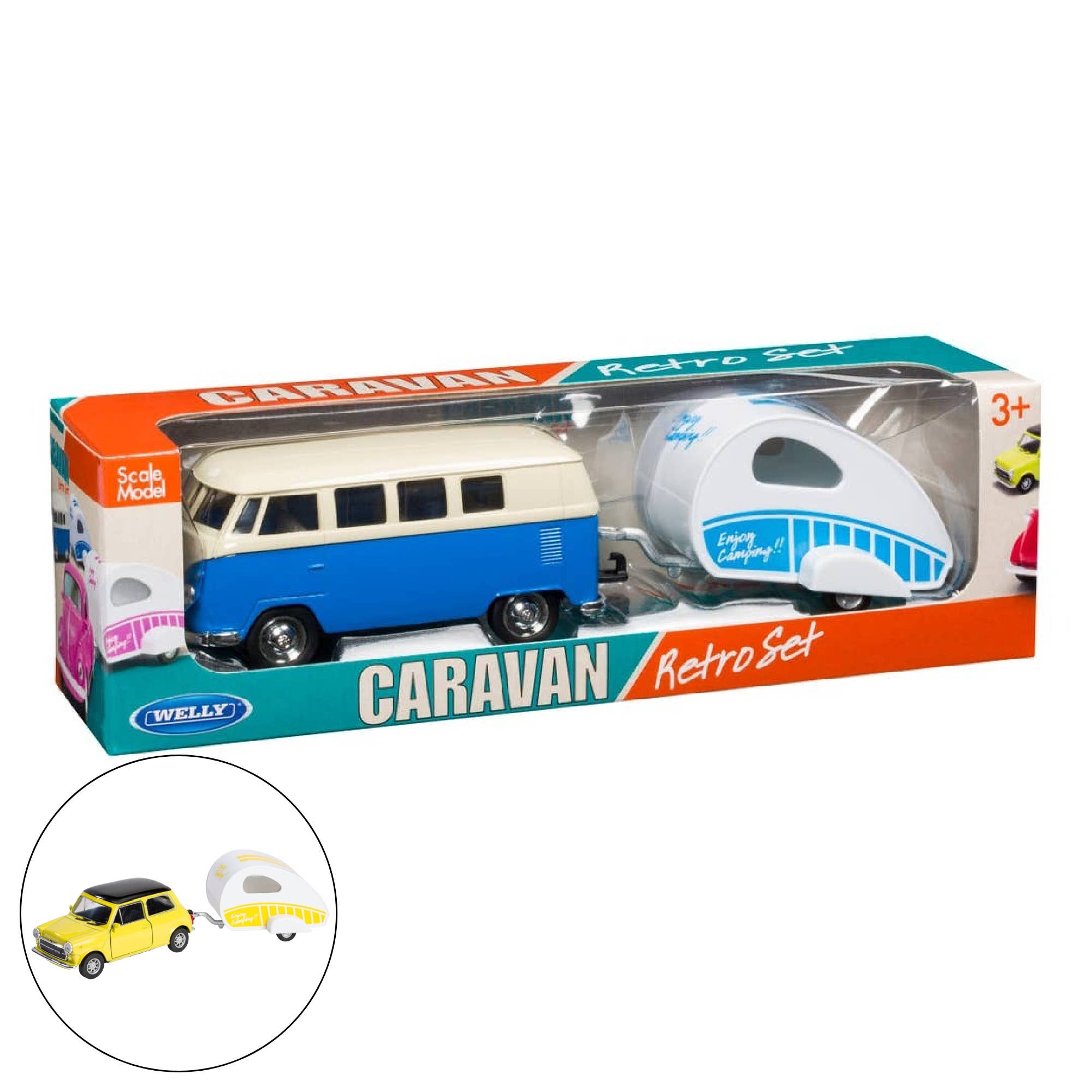 Toysmith Caravan Weekend Assorted Retro Toy Set-Toy Car