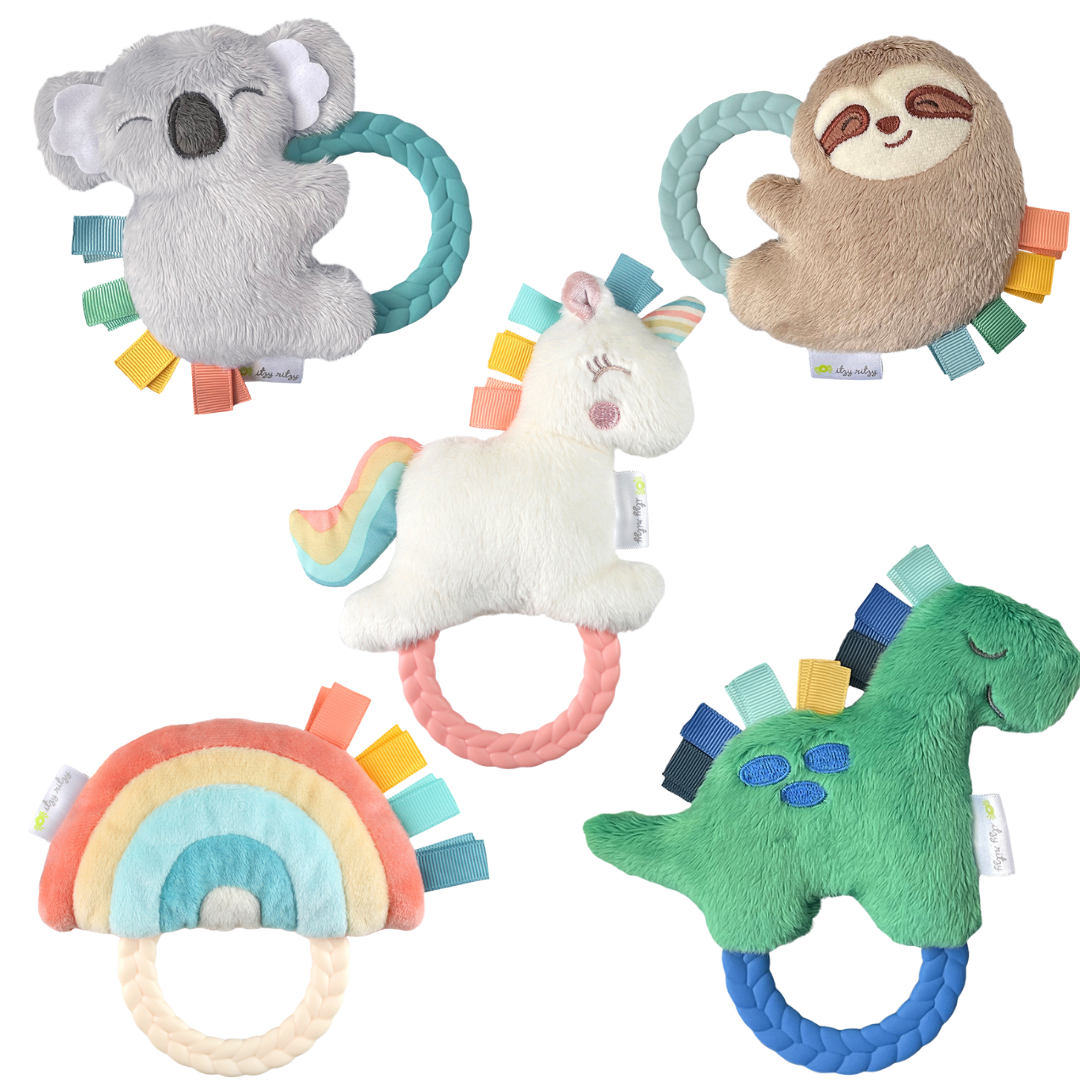 Plush Rattle Pal with Teether