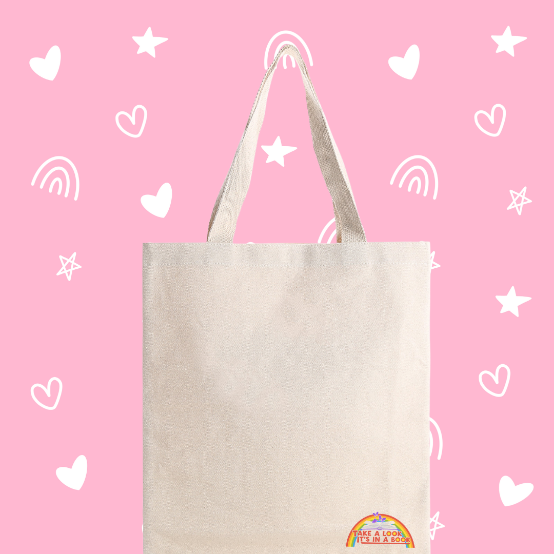 Reading Rainbow Canvas Tote