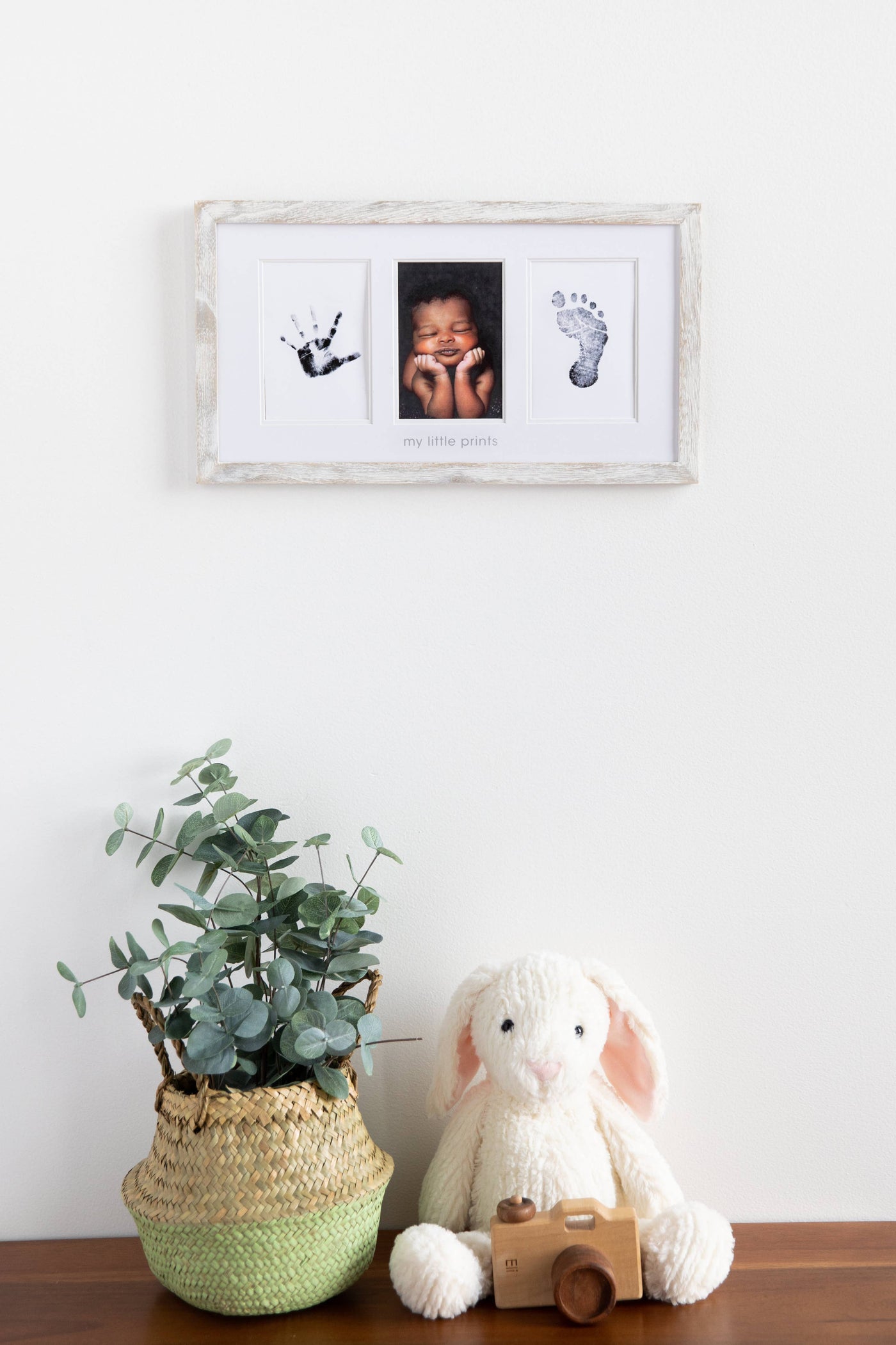 Babyprints Photo Frame and Clean-Touch Ink Pad (Rustic)