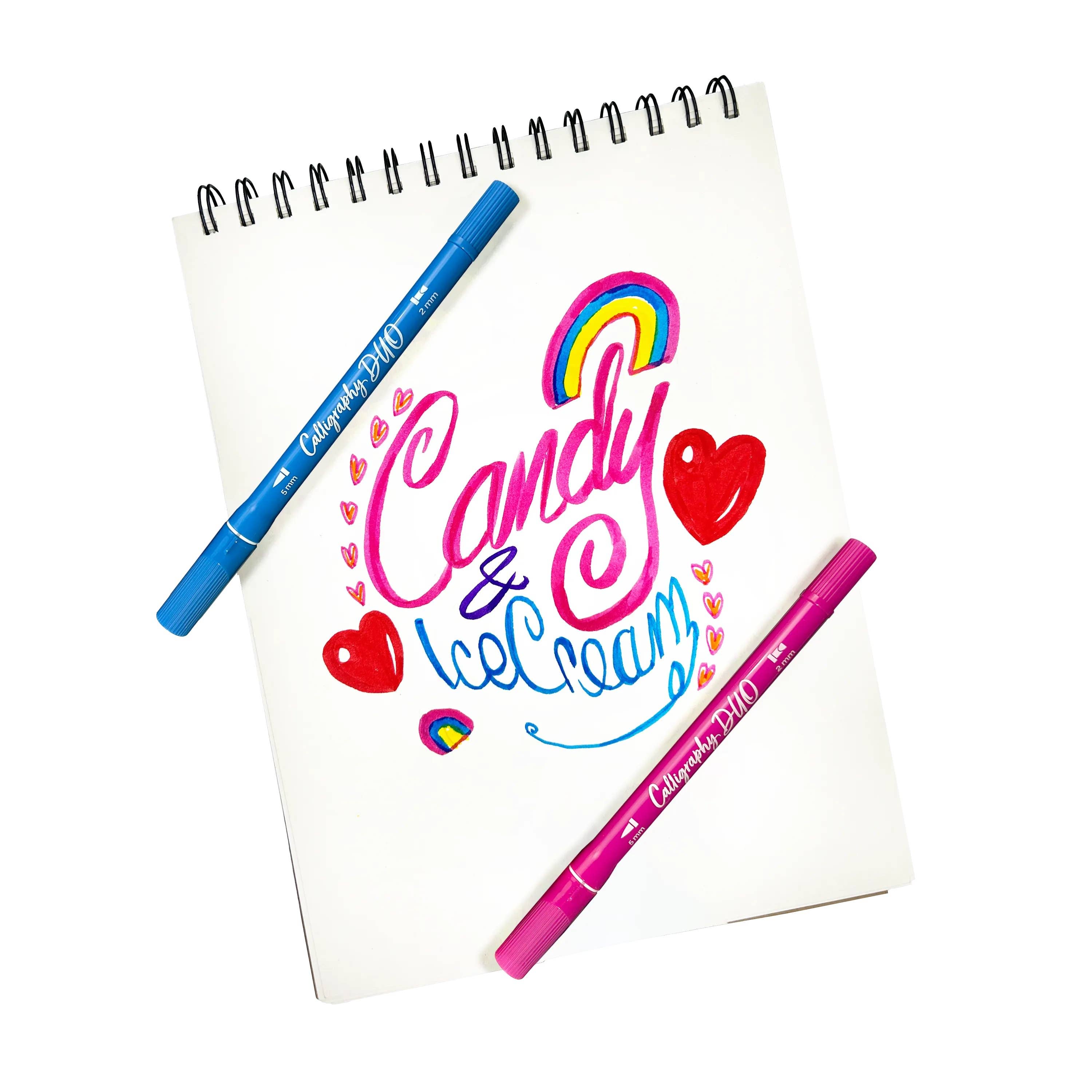 Calligraphy Duo: Double-Ended Markers (Set of 12)