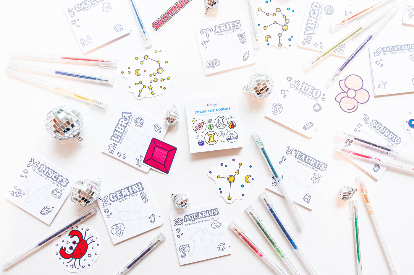 Color The Cosmos Glitter Gel Pens