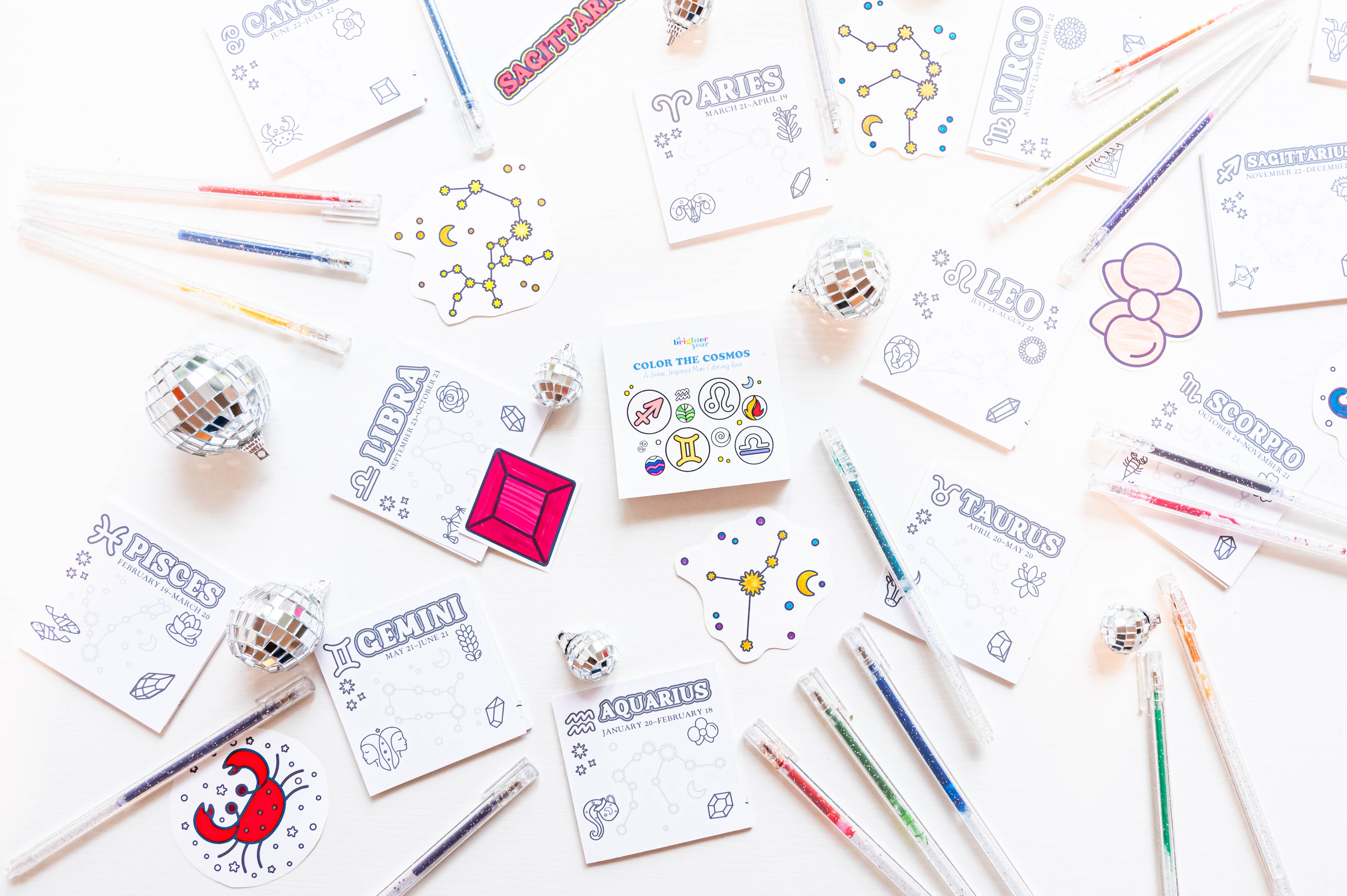 Color The Cosmos Glitter Gel Pens