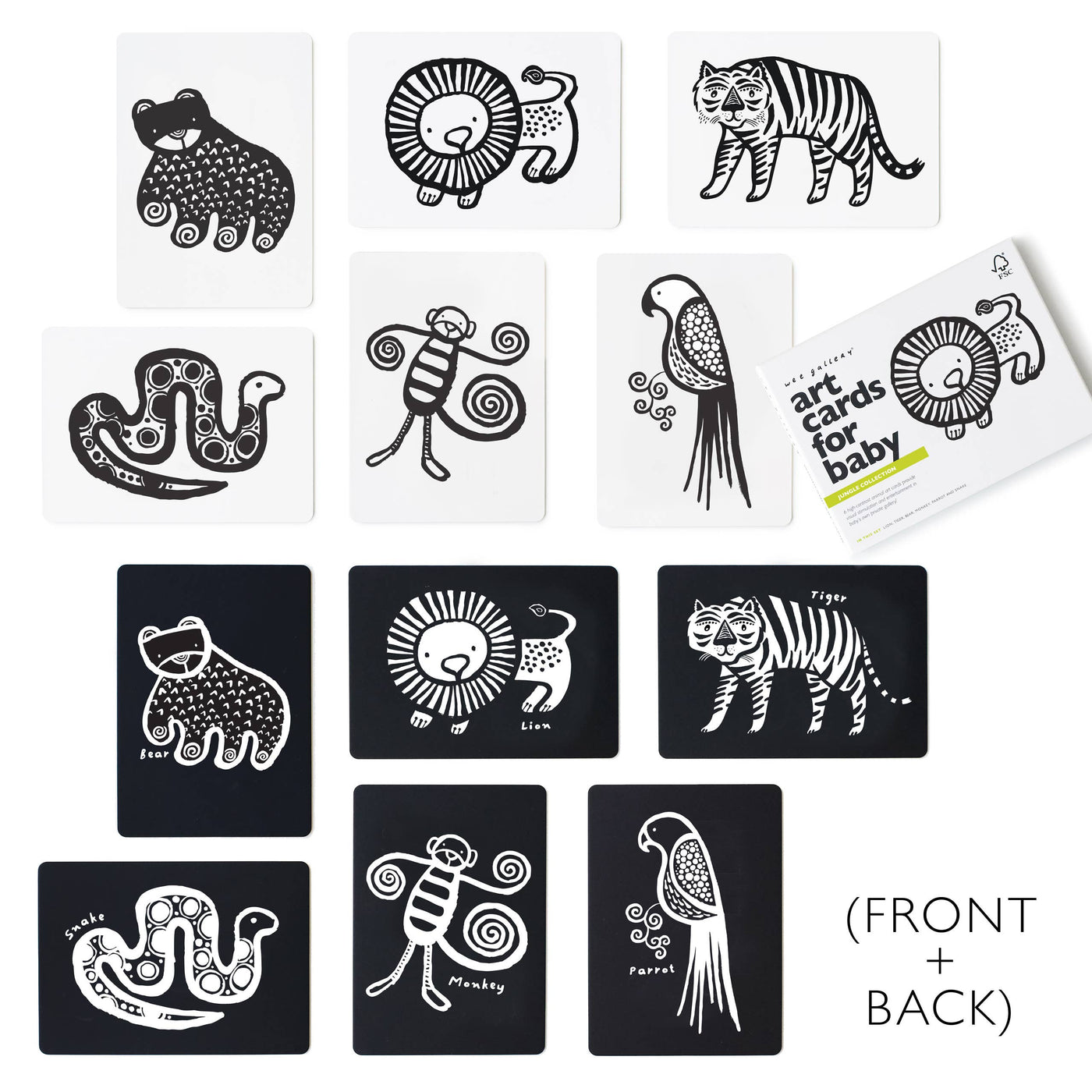 Art Cards for Baby - Jungle Animals