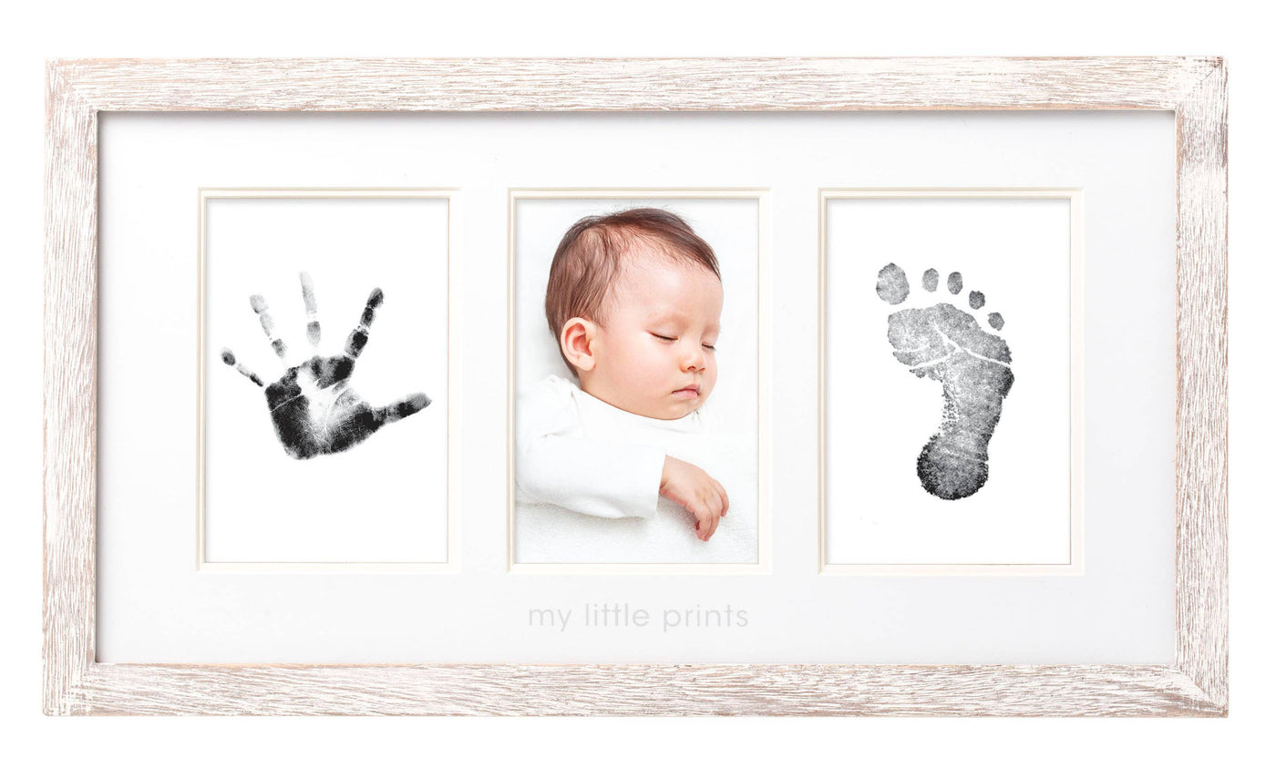 Babyprints Photo Frame and Clean-Touch Ink Pad (Rustic)