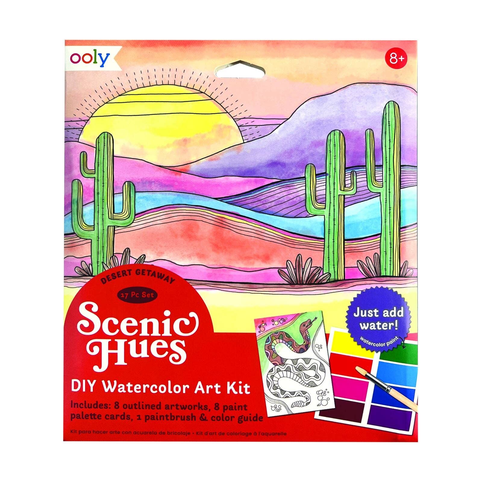 Scenic Hues: D.I.Y. Watercolor Art Kit - Desert Getaway