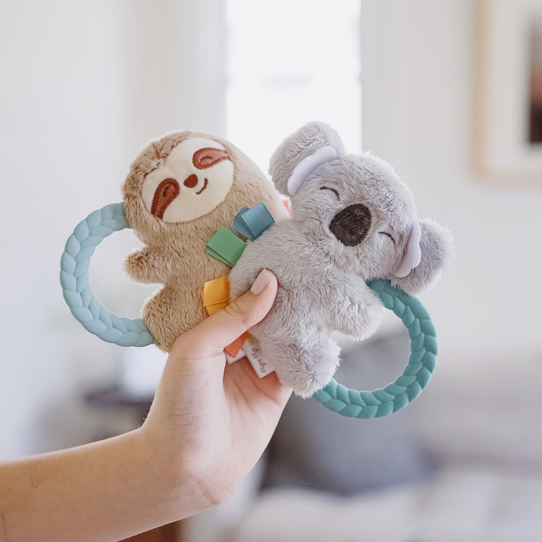 Plush Rattle Pal with Teether