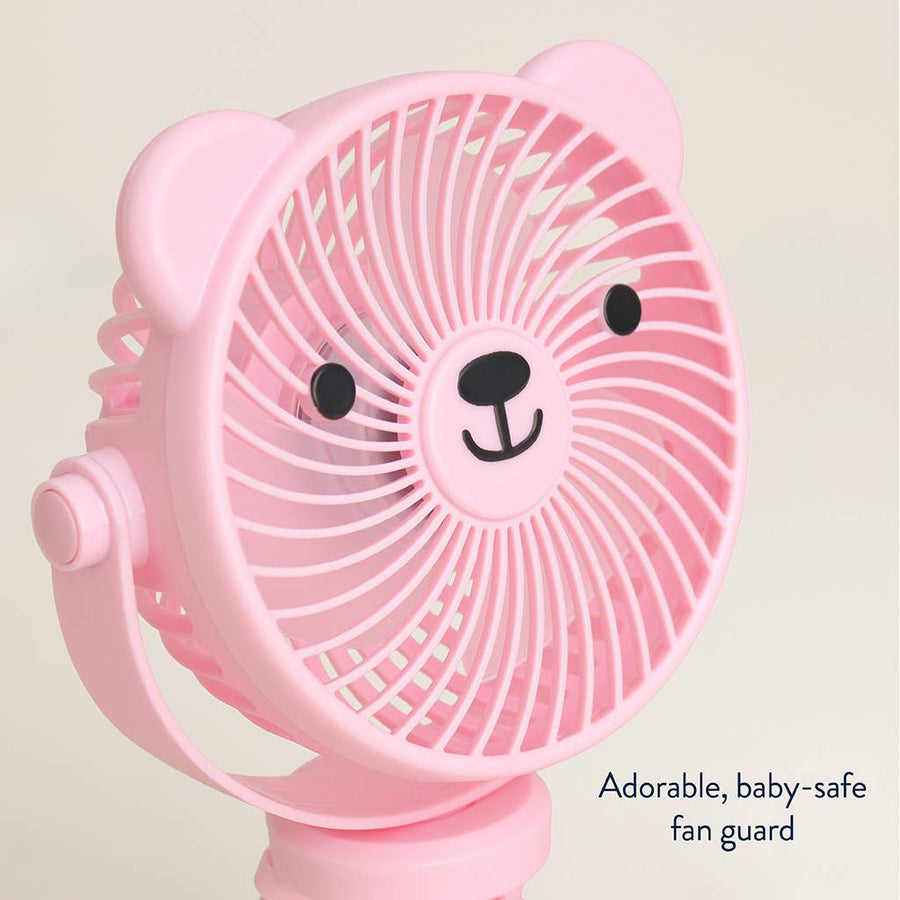 Breeze 3-Speed Stroller Fan - Pink