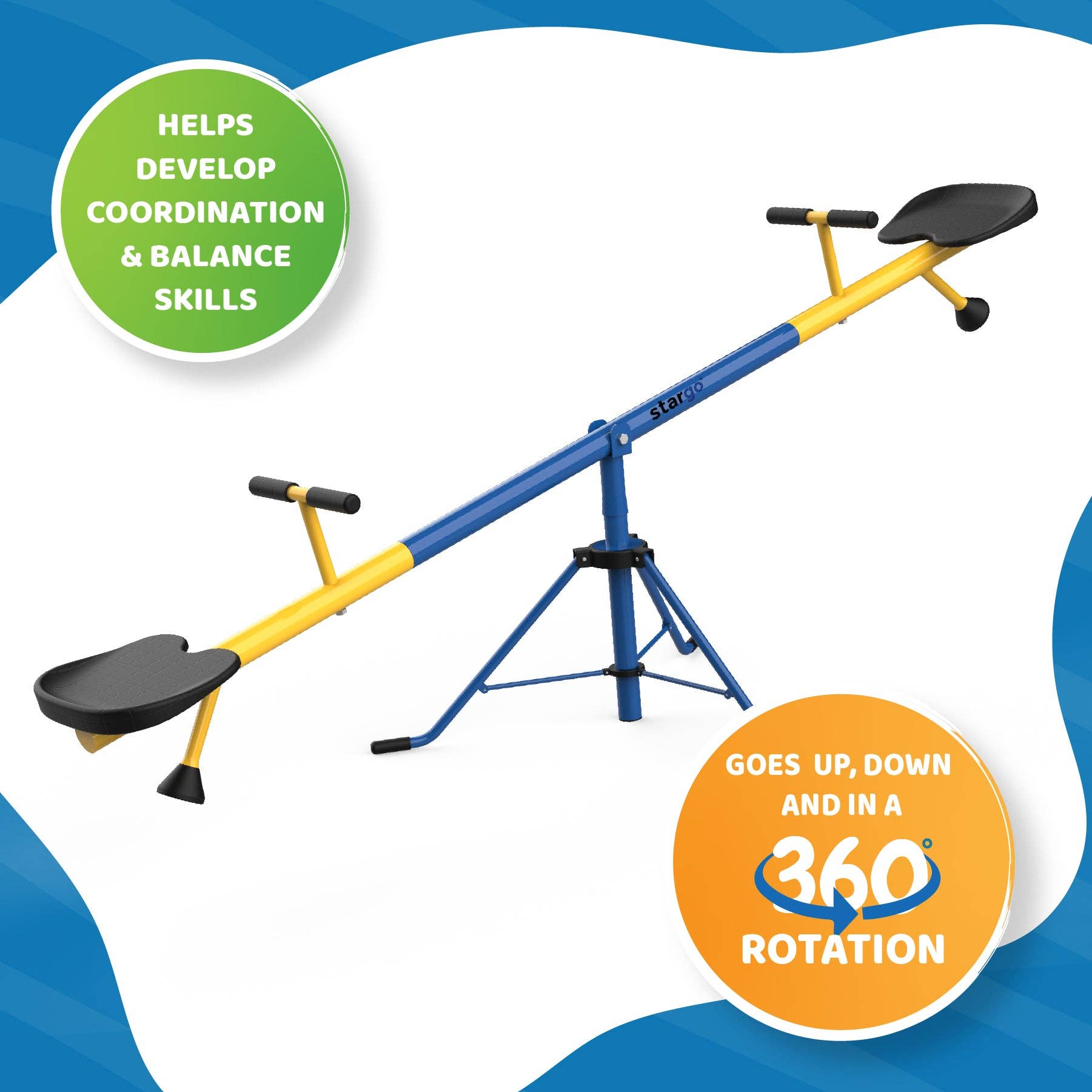360 Swivel Spinning Seesaw
