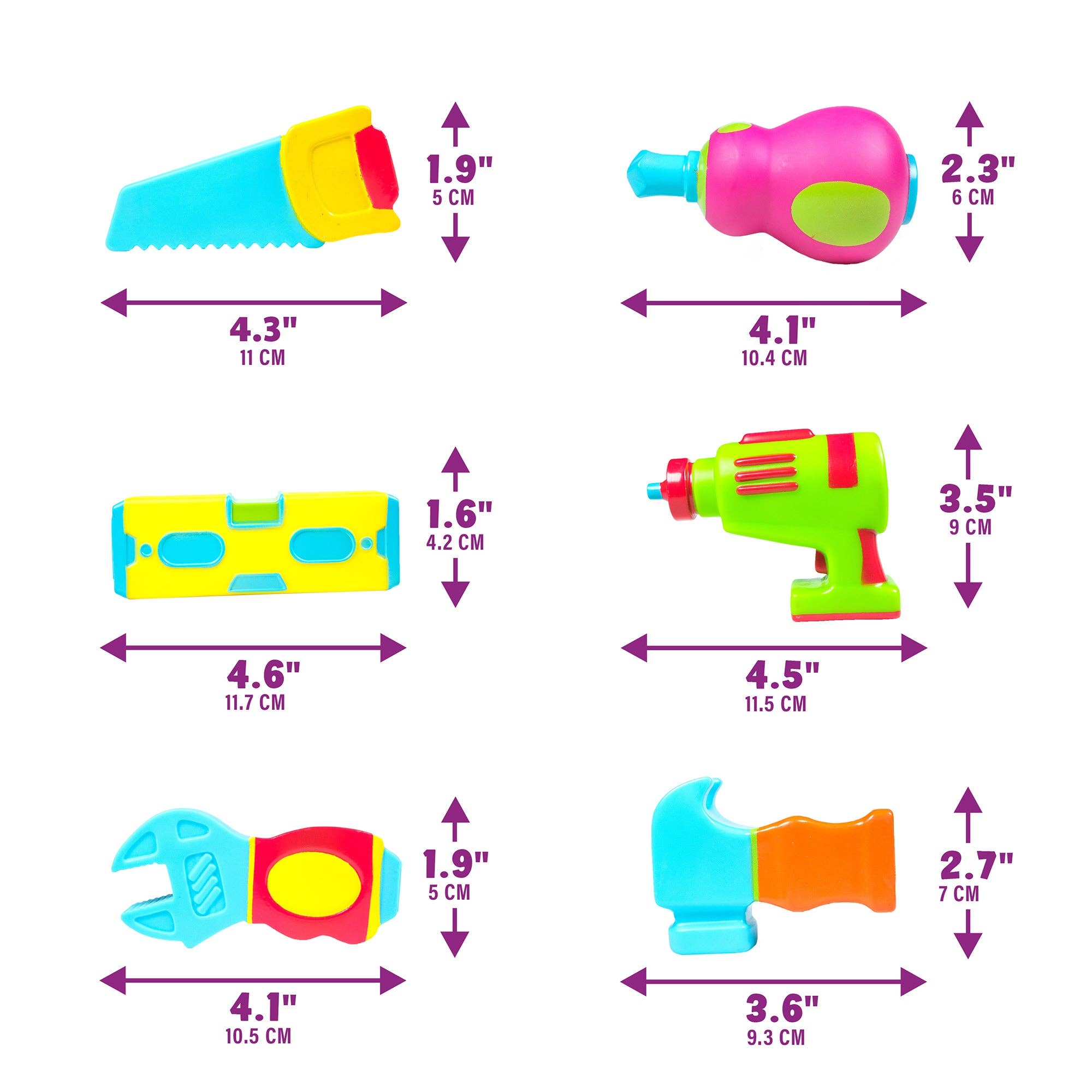 Tools Mold Free Bath Toys
