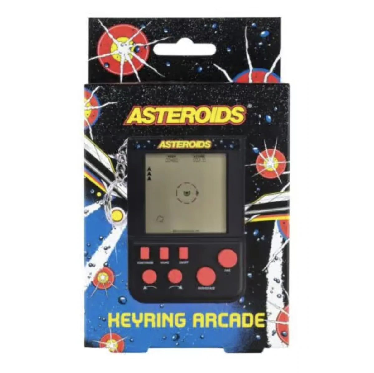 Asteroids Keyring Arcade