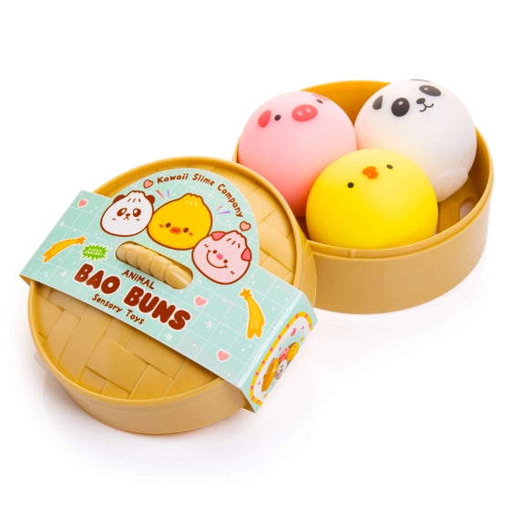 Animal Bao Bun Sensory 3pk